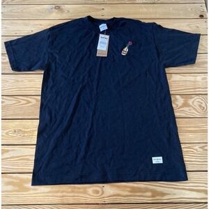 NWT $27.95 40’s & Shorties T Shirt Size Medium Men’s Black Rose Short Sleeve